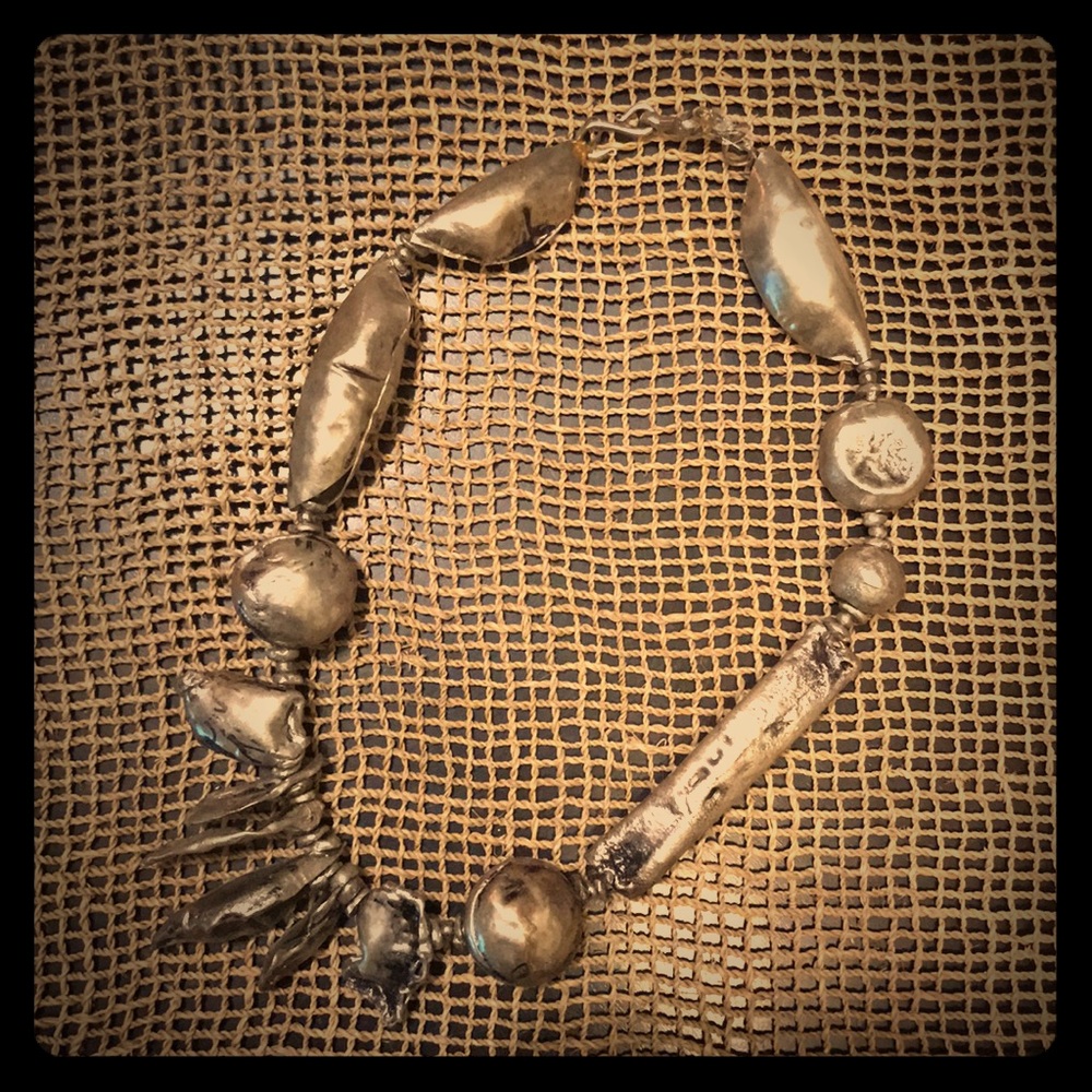 Unique metal necklace